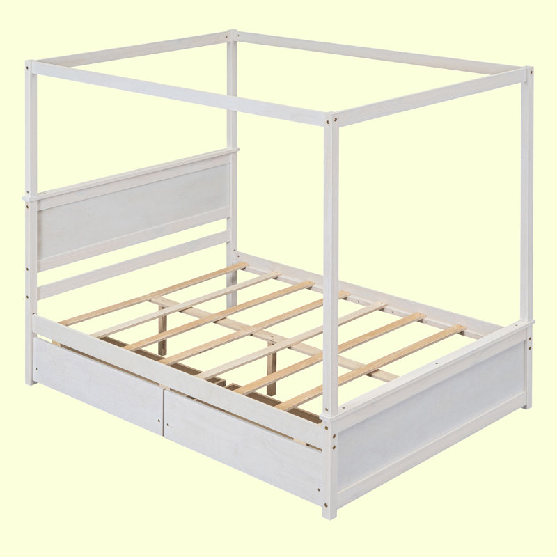 Winafred Canopy Bed, White