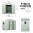 8Ft X 4Ft Outdoor Metal Storage Shed With Window And Metal Foundation-123375565