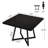 Square Dining Table, 31.5" Industrial Dinner Table-688064840-688064845