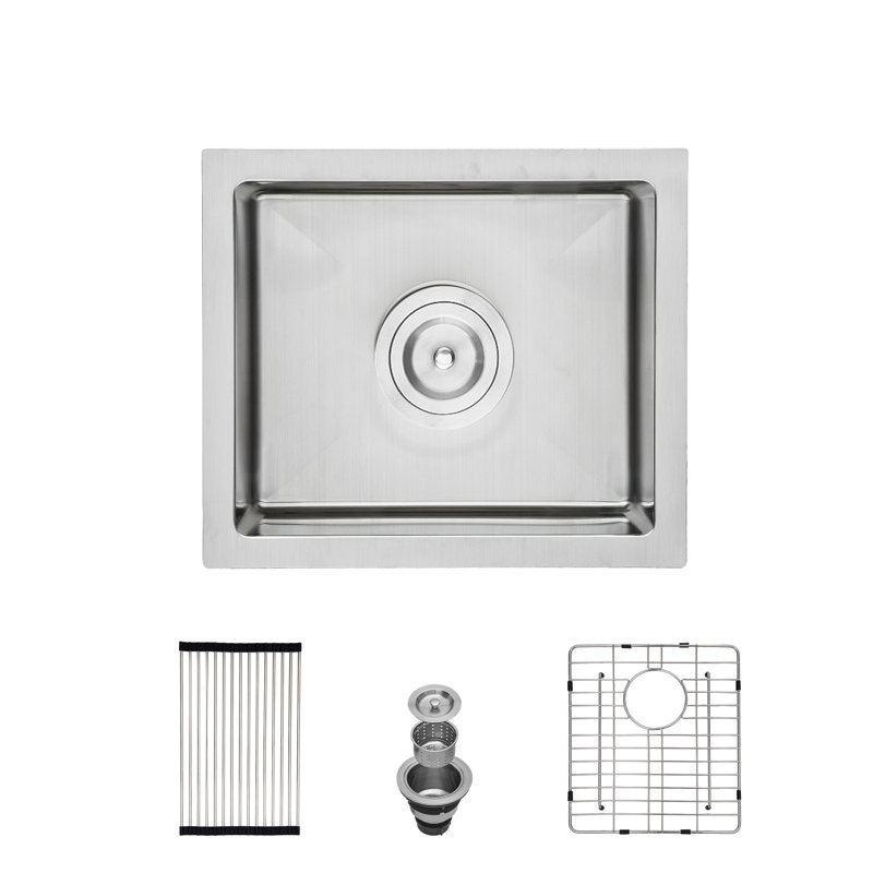 17'' L Single Bowl Stainless Steel Kitchen Sink