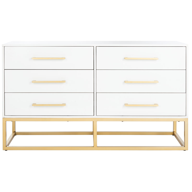Sherilynne 6 Drawer Dresser, White