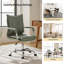  Chaise de bureau pivotante en similicuir de 22,2 po avec dossier capitonné Lundgren-1954259965