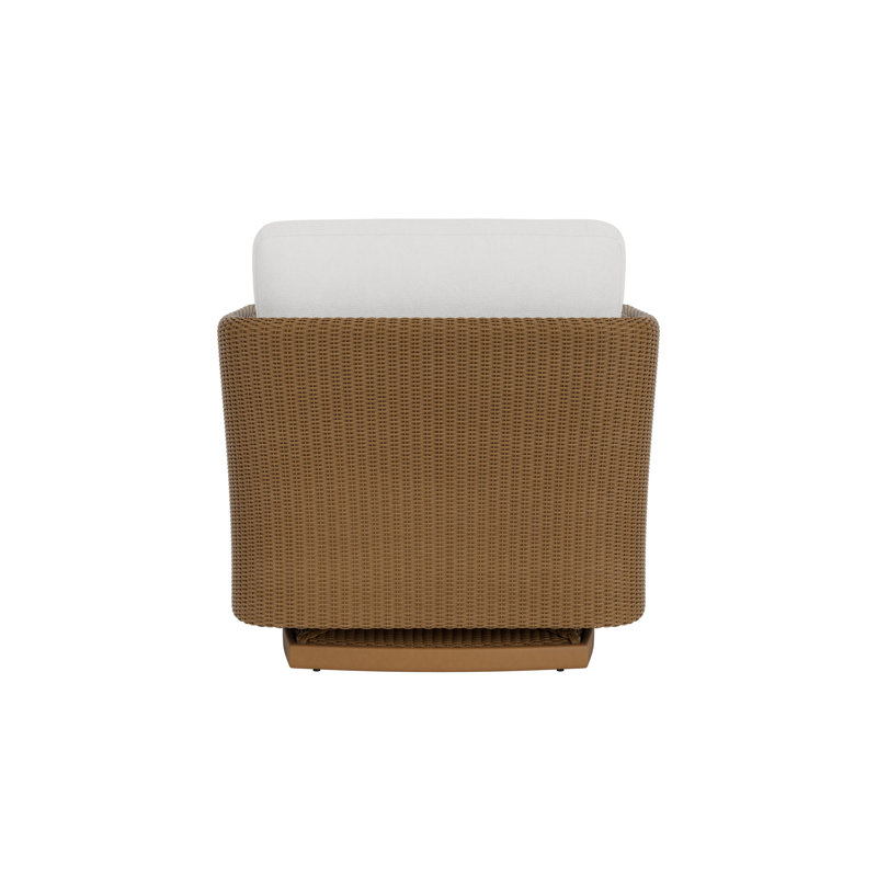 Visions Outdoor Swivel Lounge Chair, Cottage Pepper, Ivory