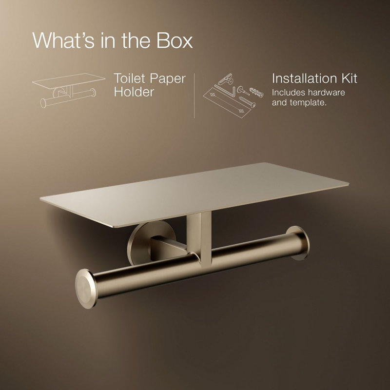 Components™ Covered Double Toilet Tissue Holder, Bronze