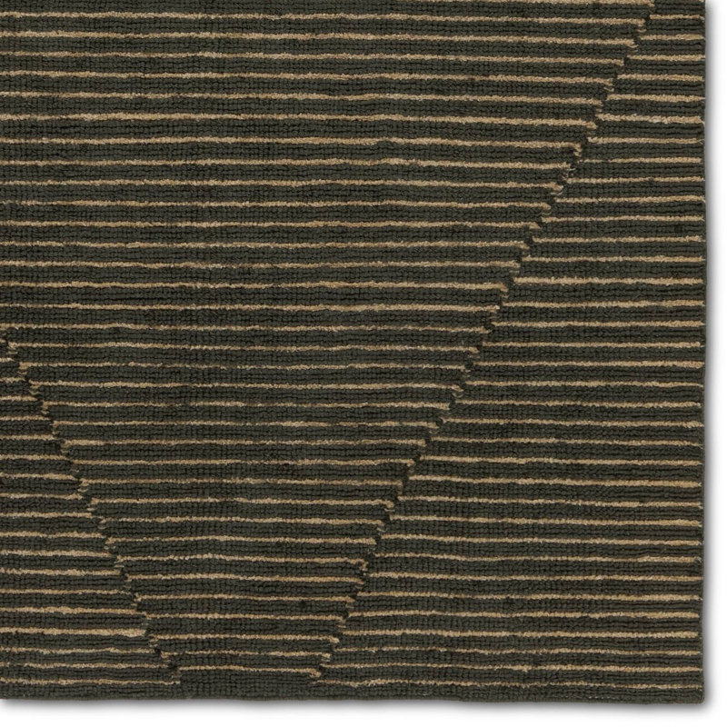 Wendy Jane Geometric Area Rug in Charcoal, Rectangle 10' x 14'