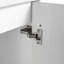 Meuble-lavabo flottant mural 18 po avec lavabo en céramique et porte d'armoire à fermeture en douceur, pour petite salle de bain-115922417