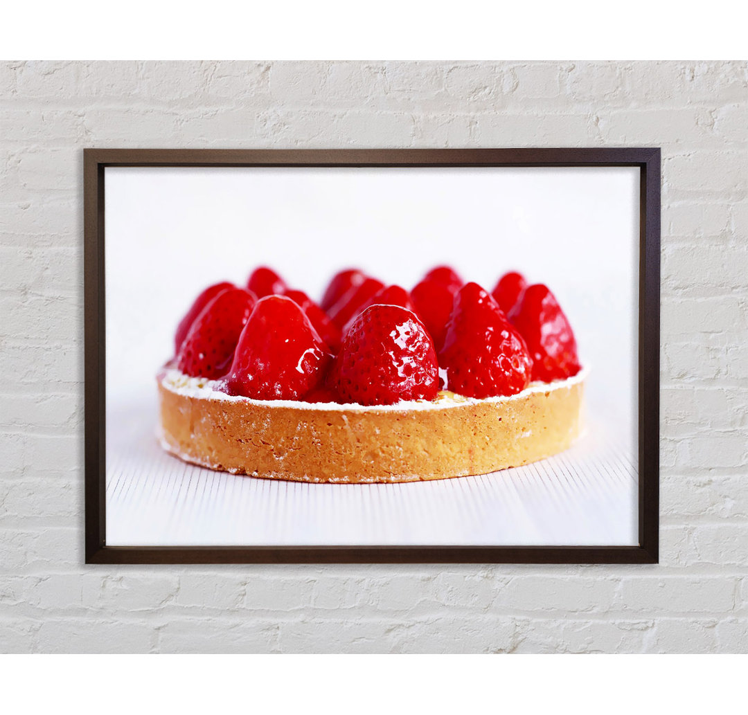 Strawberry Tart - Einzelner Bilderrahmen Kunstdrucke auf Leinwand