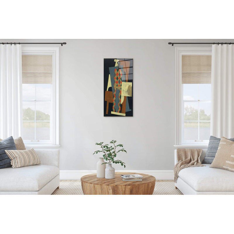 Homage To Pablo III By Art Studio 100cm H X 50cm W CrystalArt Material Acrylic Glass Effect, Frameless Panel Lightweight Ready to Hang