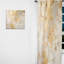 Fizzs beige et doré fantaisie - Rideau abstrait obscurcissant moderne - 1 panneau-107826852
