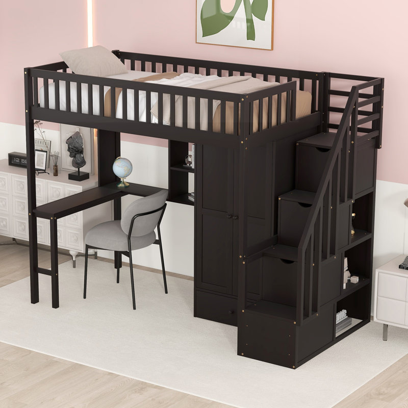 Lits pour enfants avec rangement Gesina