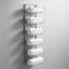 Porte-serviettes mural à 6 niveaux avec tablette - Organisateur de salle de bain peu encombrant pour serviettes et articles essentiels - Fabrication en acier durable