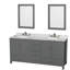 Sheffield 72" Double Bathroom Vanity Set with Mirror-1904524700-1904524702-2086267397
