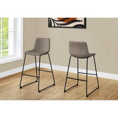 Office Chair With Taupe Leather Look Cushion, Versatile Design Modern Furniture Chair, And Support