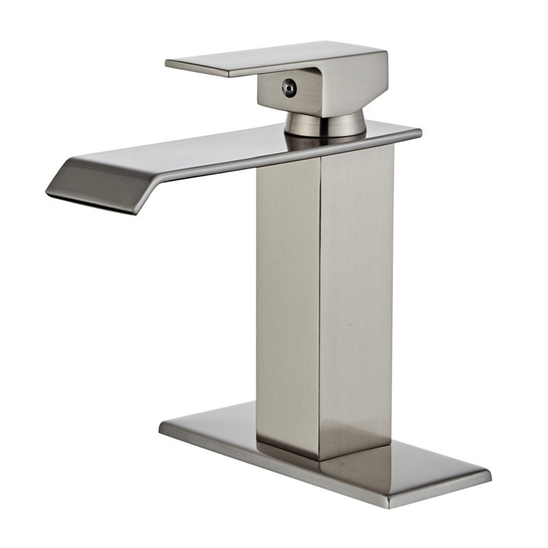 Single-Hole Single-handle Bathroom Faucet, Brushed Nickel