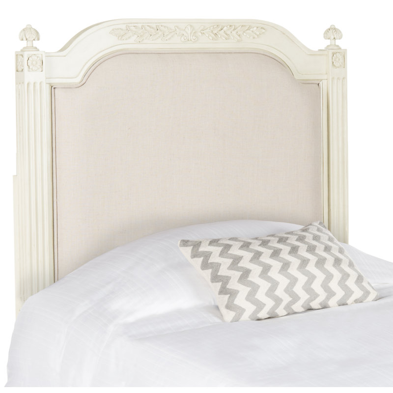 Arine Upholstered Headboard, Twin, Antique Beige/Taupe