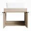 Meuble-lavabo mural simple 23,6 po avec plateau en pierre frittée Sulleh