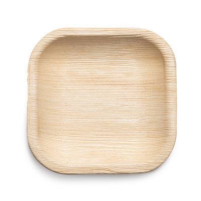 Square Palm Leaf Eco Friendly Disposable Pastry Plates (4")