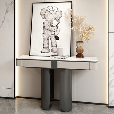 Console de style moderne de luxe en pierre frittée