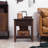 End Table with Drawer, Side Table with Top and Bottom Shelf for Small Spaces