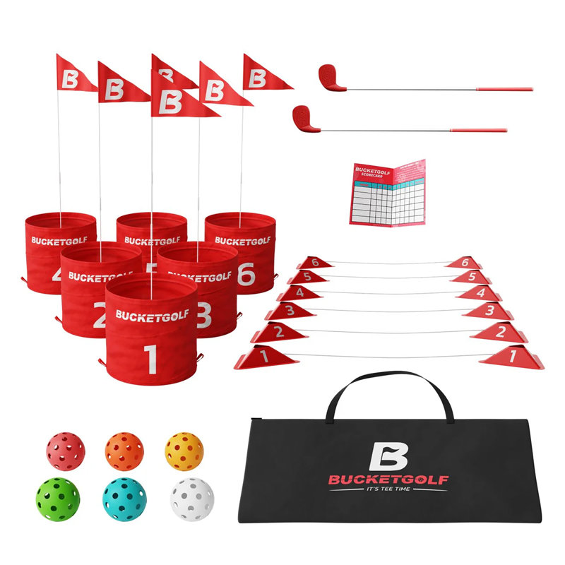 Bucketgolf® 6-Hole Backyard Golf Bundle