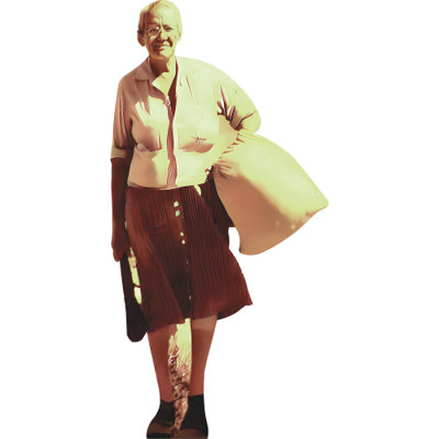 H81022 Emma Grandma Gatewood Appalachian Oregon Trail Pioneer Cardboard Cutout Standee Standup