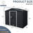 Heavy-duty Metal Shed - For Lawn And Garden Use Storage With Lockable Door-115808195-115808194