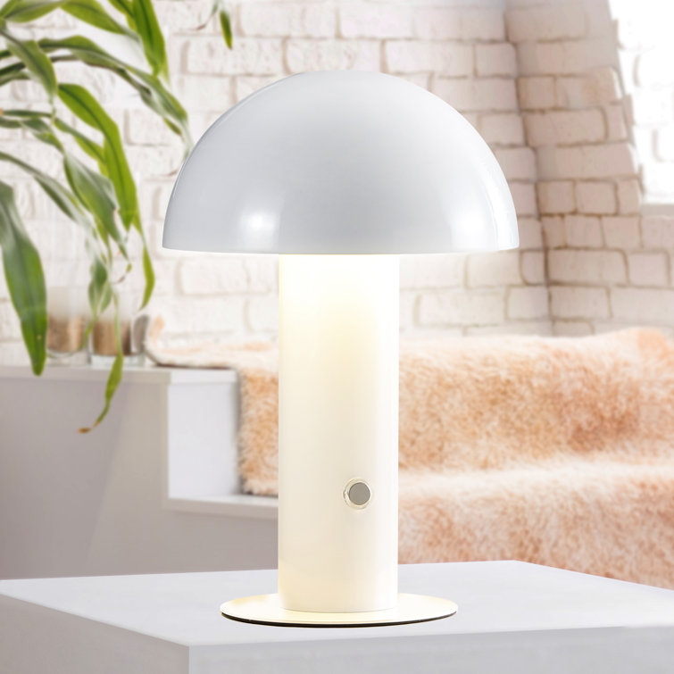 Yaseen Single 10.75 Black Table Lamp Orren Ellis Finish: Pink