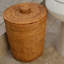 Everard Wicker/Rattan Manual Lift Trash Can-826167409
