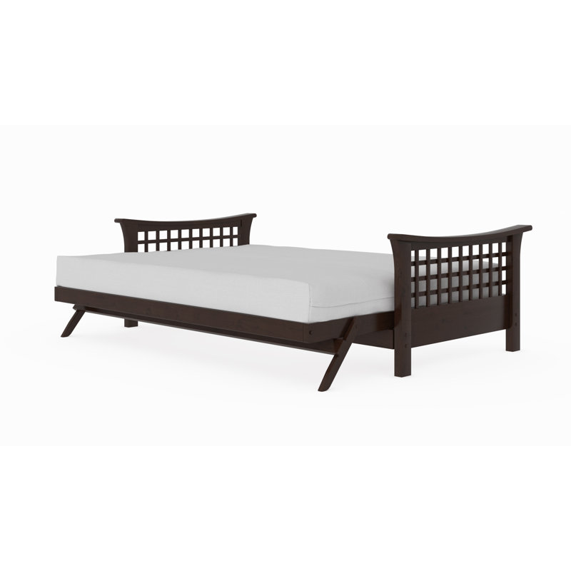 Trelli Futon Frame, Black Walnut, Queen