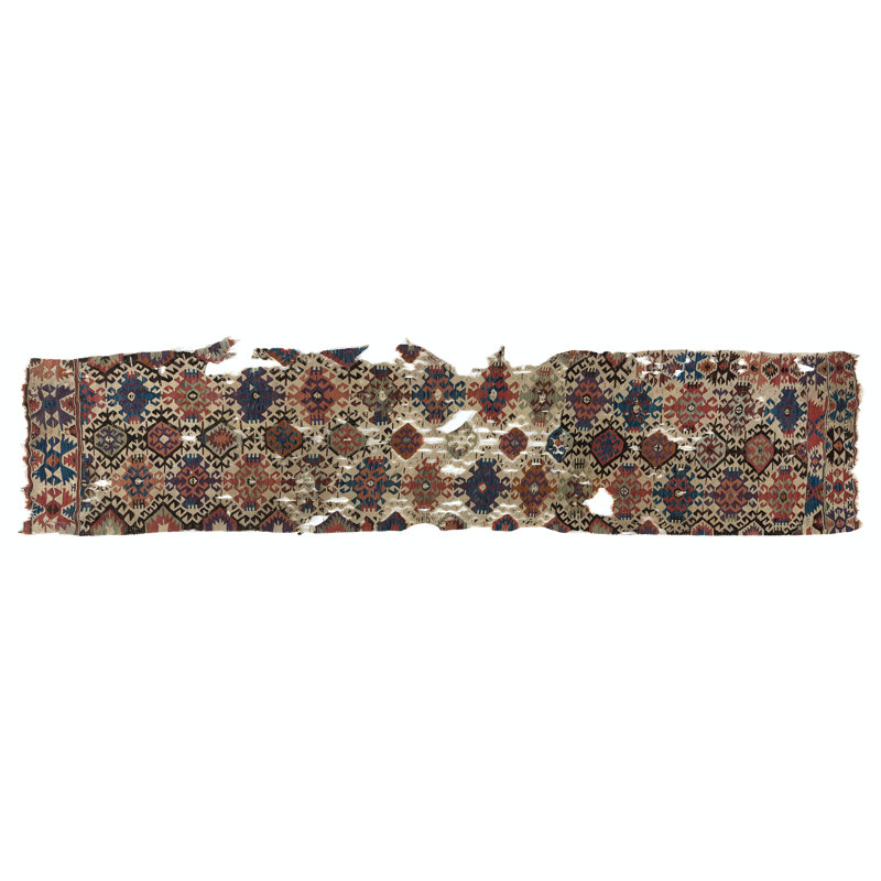 Fragment de kilim anatolien antique, 18e siècle