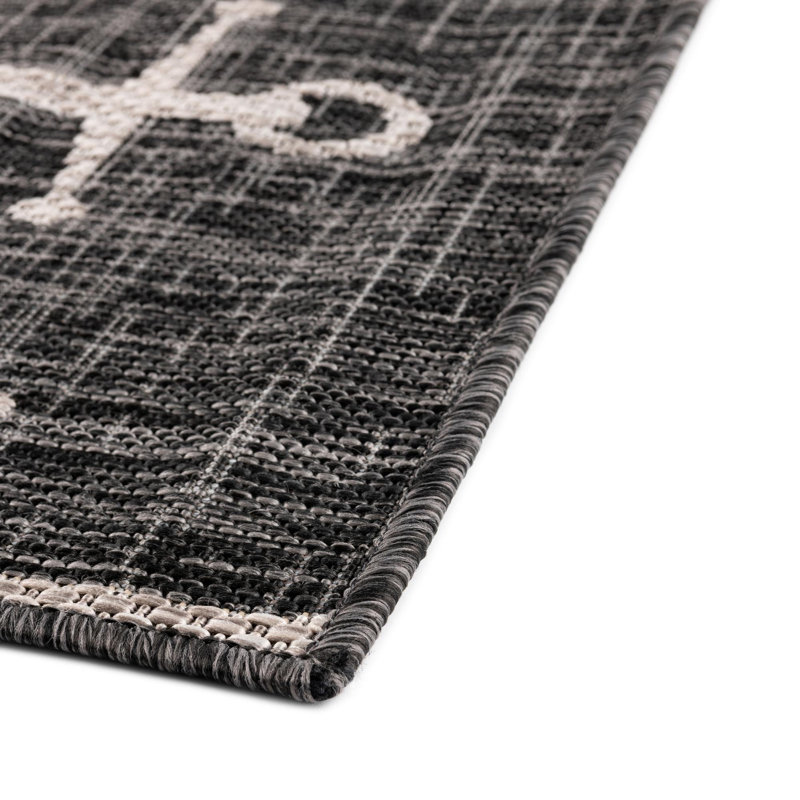 Tapis gris anthracite intérieur / extérieur Glidden, Rectangle 2 pi 2 po x 3 pi 1 po