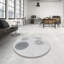 Tapis gris/zone noire à motifs-800032286