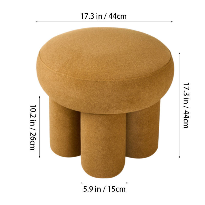 Solid Wood Accent Stool