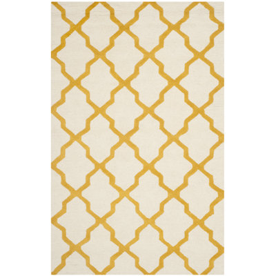 Darbonne Geometric Wool Hand Woven Area Rug