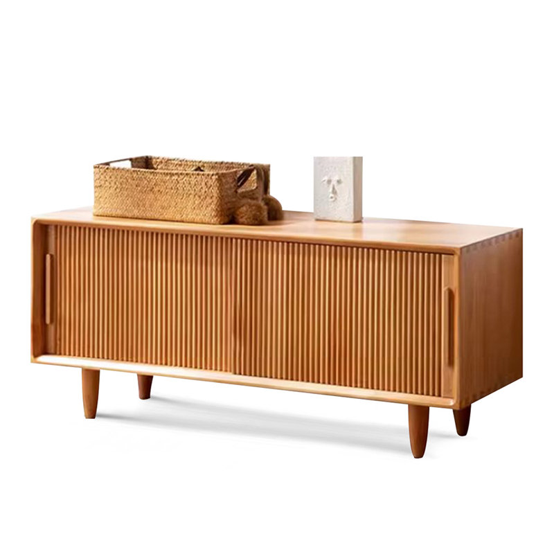 Modern Wood Entryway Long Storage Bench