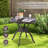 Round Outdoor Dining Table Umbrella Hole , 31.5 " W 31.5 " D