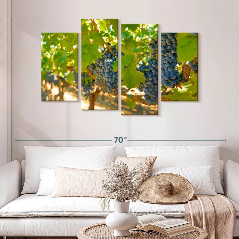Yarlin Napa Valley Grapes, 32"H x 52"W