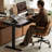 Black Rectangular Solid Wood  desk