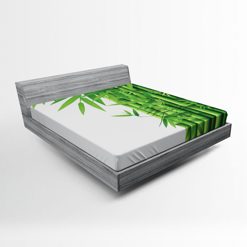 Microfiber Floral Fitted Sheet, Full Fitted Sheet