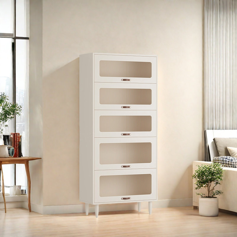 Rabehi, Blanc, (5 tablettes) H 70 po x l 31,4 po x P 13,7 po
