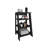Linen Cabinet 29.7"H, Four Shelves, Vertical, Black-1839568178-1839568172