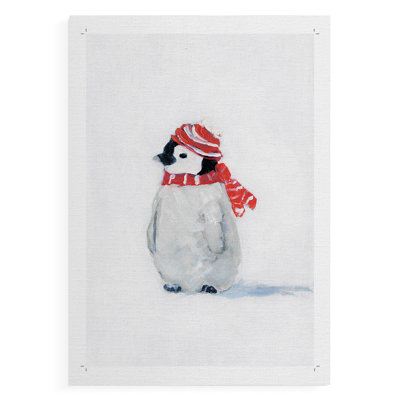 Penguin Play II - Impression sur toile seulement - NON-CADRE