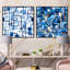Coursen - Ensemble de 2 collages de formes carrées abstraites-101845446-101845447