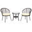 Chaise et table de patio pour l'extérieur
