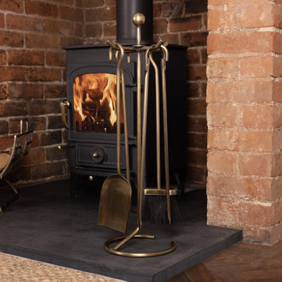 Iron Fireplace Tool Set