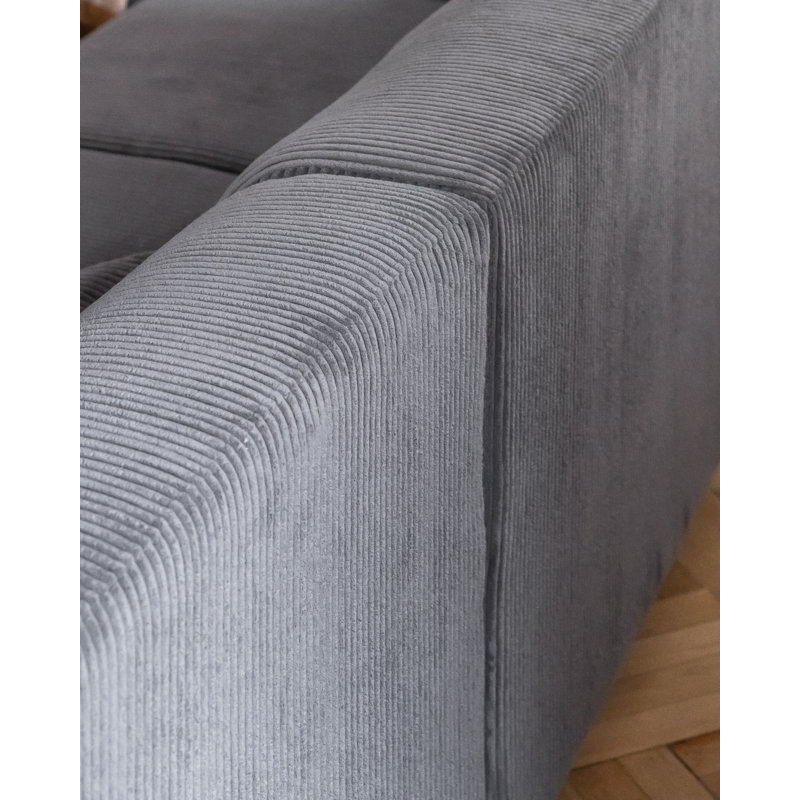 Cuddly Mia Corner Sofa Bed, Light Grey