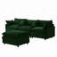 Modulaire 3 places avec repose-pieds-643681894