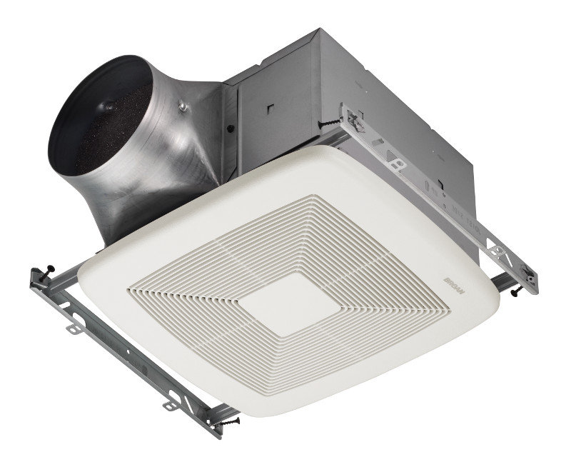 White Steel 110 CFM Energy Star Bathroom Ceiling Fan