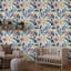 Papier peint adhésif floral mauve-996753899