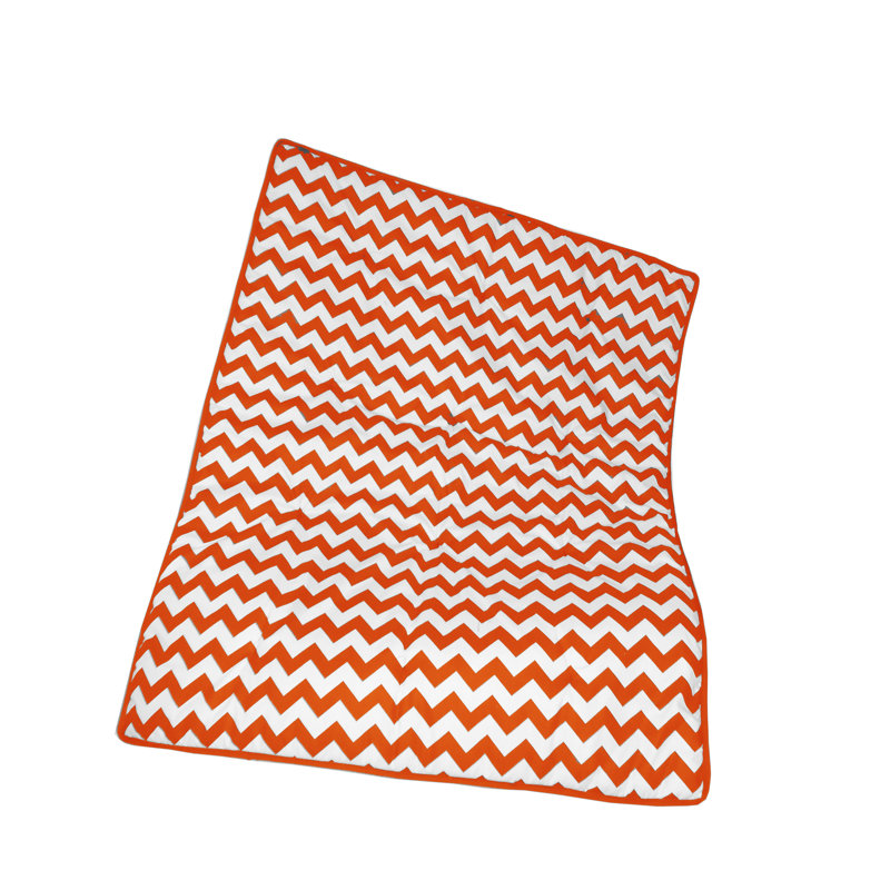 Clint Chevron Crib Comforter, Orange